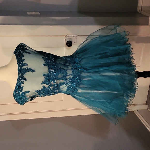 Ballet Neck Party Dress - Picture 4 of 4